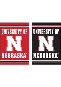Nebraska Cornhuskers Embossed Suede Garden Flag - Red