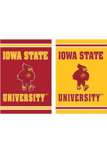 Iowa State Cyclones Embossed Suede Garden Flag - Cardinal