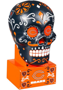 Chicago Bears Sugar Skull Garden Statue