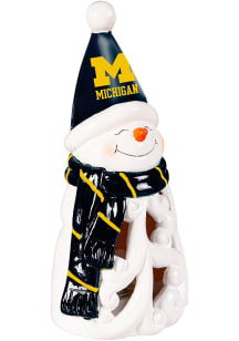 Michigan Wolverines 8" Snowman Decor
