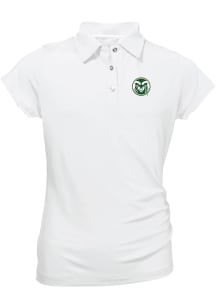 Colorado State Rams Girls Pink Brighton Short Sleeve Polo