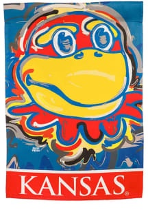 Kansas Jayhawks Justin Patten Garden Flag - Blue