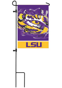 LSU Tigers Justin Patten Garden Flag - Purple