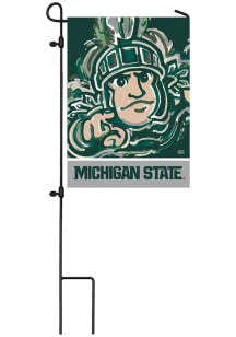 Michigan State Spartans Justin Patten Garden Flag - Green