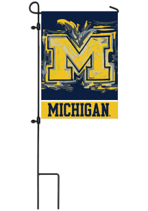 Michigan Wolverines Justin Patten Garden Flag - Blue