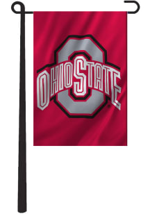 Ohio State Buckeyes 12.5x18 Applique Garden Flag - Red