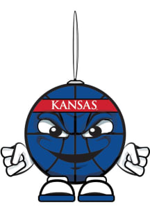 Kansas Jayhawks Ball Head Ornament Ornament - Red