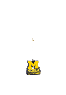 Michigan Wolverines Mascot Statue Ornament - Yellow