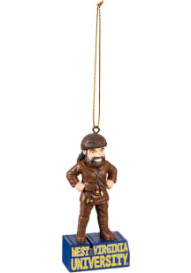 West Virginia Mountaineers Team Mascot Ornament - Blue