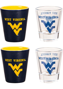 West Virginia Mountaineers 2oz 4 Piece Set Shot Glass