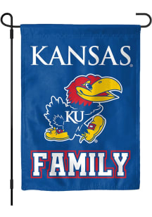 Kansas Jayhawks Family Garden Flag - Blue
