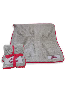 St Louis Cardinals Frosty Sherpa Fleece Blanket - Grey