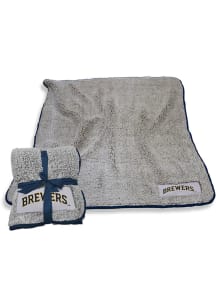 Milwaukee Brewers Frosty Sherpa Fleece Blanket - Grey