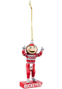 Ohio State Buckeyes Team Mascot Ornament - Red
