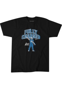 Isaac TeSlaa Detroit Black Fully Charged Short Sleeve Fashion Player T Shirt