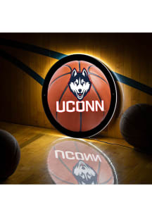 UConn Huskies 19 in Round Basketball Light Up Sign - White