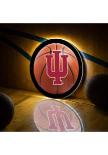 Indiana Hoosiers 19 in Round Basketball Light Up Sign - Red