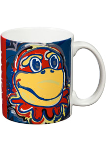 Kansas Jayhawks Justin Patten 11 oz Ceramic Mug - Royal Blue