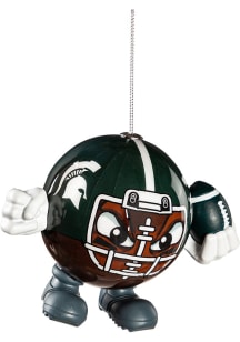 Michigan State Spartans Ball Head Ornament Ornament - Green