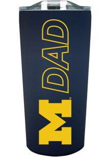 Michigan Wolverines 18oz Soft Touch Dad Stainless Steel Tumbler - Navy Blue