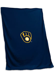 Milwaukee Brewers Team Logo Sweatshirt Blanket