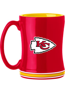 Kansas City Chiefs 14oz Relief Ceramic Mug - Red