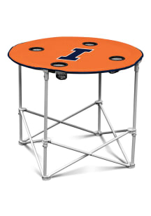 Illinois Fighting Illini Round Tailgate Table