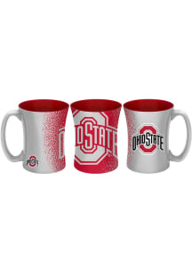 Ohio State Buckeyes 14oz Mocha Ceramic Mug - Red