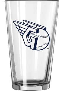 Cleveland Guardians Logo 16oz Pint Glass - Navy Blue