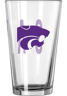 K-State Wildcats 16oz Pint Glass - Purple