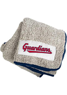 Cleveland Guardians Frosty Fleece Sherpa Fleece Blanket - Grey