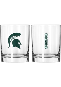 Michigan State Spartans 14oz Rock Glass - Green