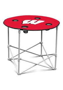 Wisconsin Badgers Round Tailgate Table