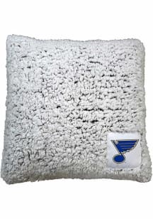 St Louis Blues Frosty Throw Throw Pillow - White