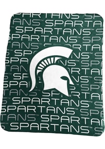 Michigan State Spartans Classic Graphic Fleece Blanket - Green
