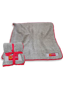 St Louis Flag Frosty Sherpa Fleece Blanket - Grey