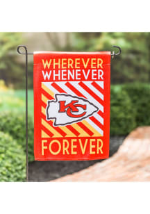 Kansas City Chiefs Where When Forever Garden Flag - Red