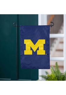 Michigan Wolverines Applique Garden Flag - Blue