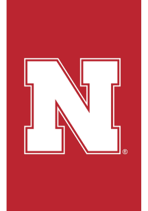 Nebraska Cornhuskers Applique Garden Flag - Red