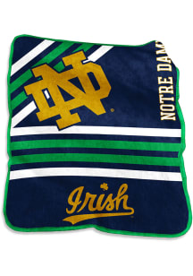 Notre Dame Fighting Irish Team Color Raschel Throw Blanket - Blue