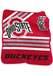 Ohio State Buckeyes Team Color Raschel Throw Blanket - Red
