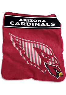 Arizona Cardinals Team Logo Raschel Throw Blanket - Black