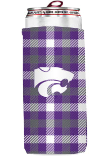 Logo Brands K-State Wildcats 12 oz Plaid Slim Coolie