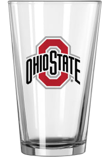 Ohio State Buckeyes 16 oz Logo Pint Glass - Red