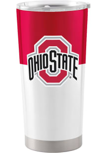 Logo Brands Ohio State Buckeyes 20 oz Colorblock Stainless Steel Tumbler - Red