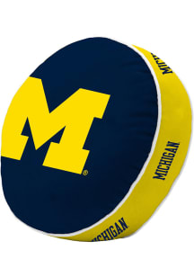 Michigan Wolverines Puff Throw Pillow - Blue