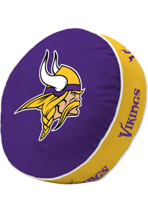 Minnesota Vikings Puff Throw Pillow - Purple