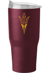 Logo Brands Arizona State Sun Devils 30 oz Flipside Powder Coat Stainless Steel Tumbler - Red