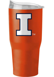 Logo Brands Illinois Fighting Illini 30 oz Flipside Powder Coat Stainless Steel Tumbler - Orange