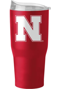 Logo Brands Nebraska Cornhuskers 30 oz Flipside Powder Coat Stainless Steel Tumbler - Red